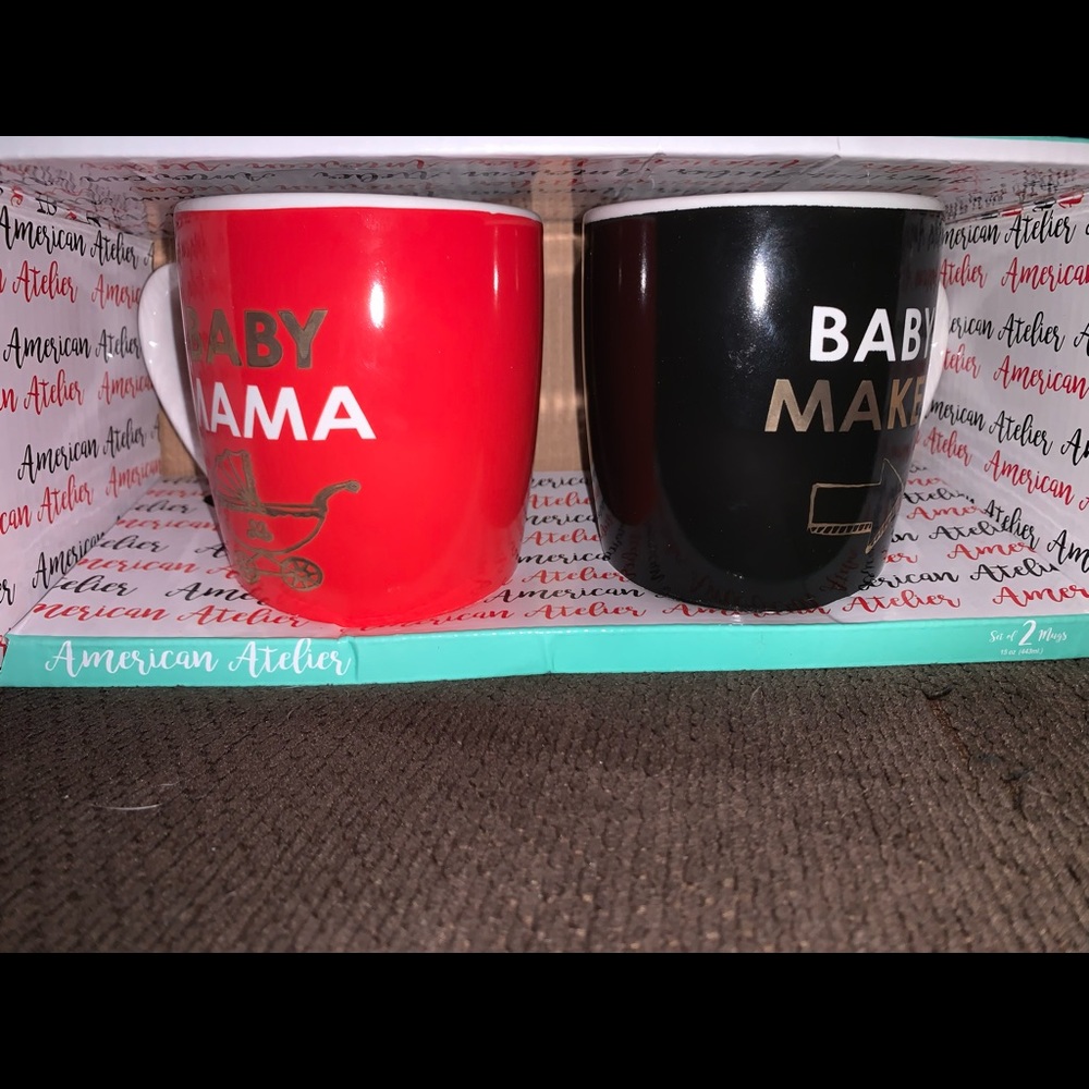 Baby Momma and Baby Maker Mugs - New in Box
